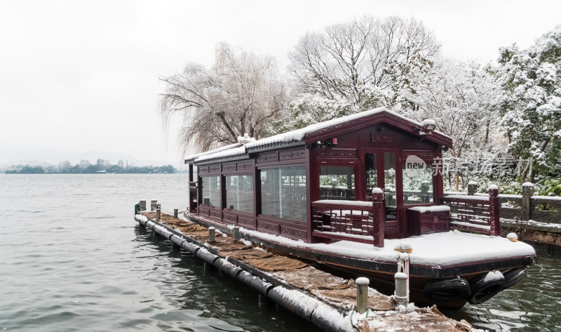 杭州市西湖雪景