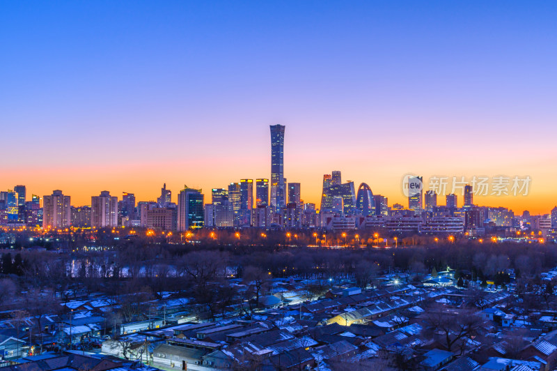 北京国贸城市天际线