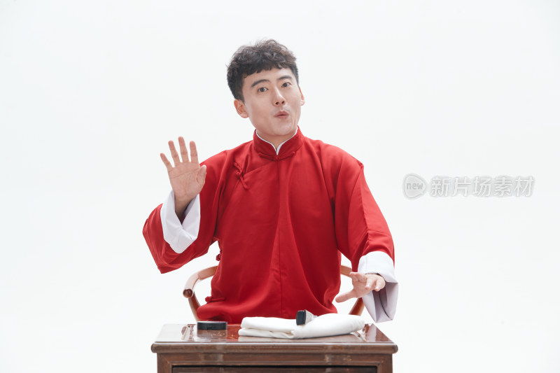 中国传统曲艺相说书人演艺术形象