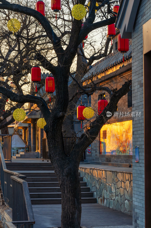 北京石景山模式口历史文化街区京西古道年味