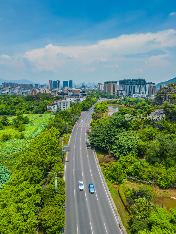 桂林翠竹路城市建筑交通