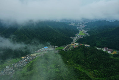 航拍三宝陶艺村