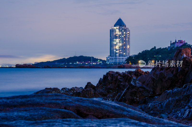 青岛太平角冬季夜景