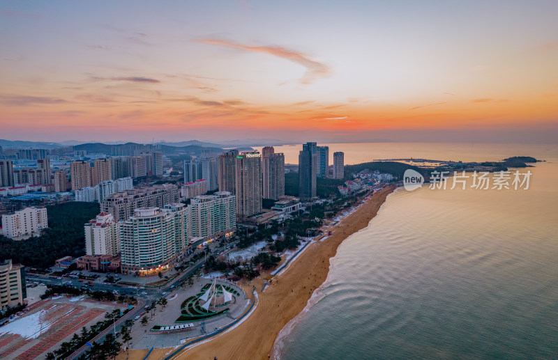 威海国际海水浴场风光