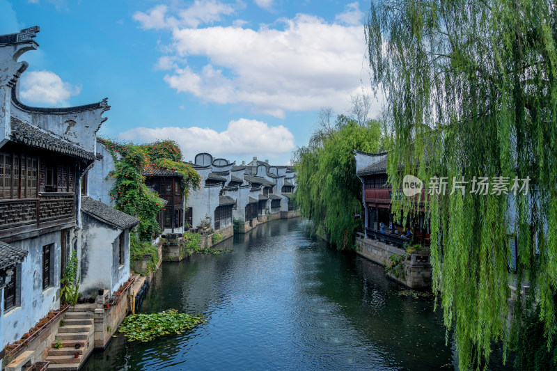 嘉兴月河历史街区江南水乡景观