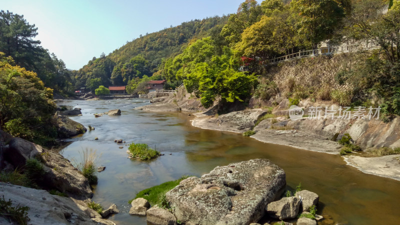 山间河流自然风景