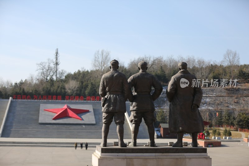 陕甘边革命根据地照金纪念馆英雄雕像
