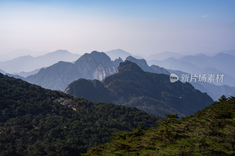 安徽黄山风景区自然风光