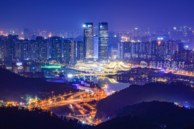 长沙梅溪湖大剧院夜景