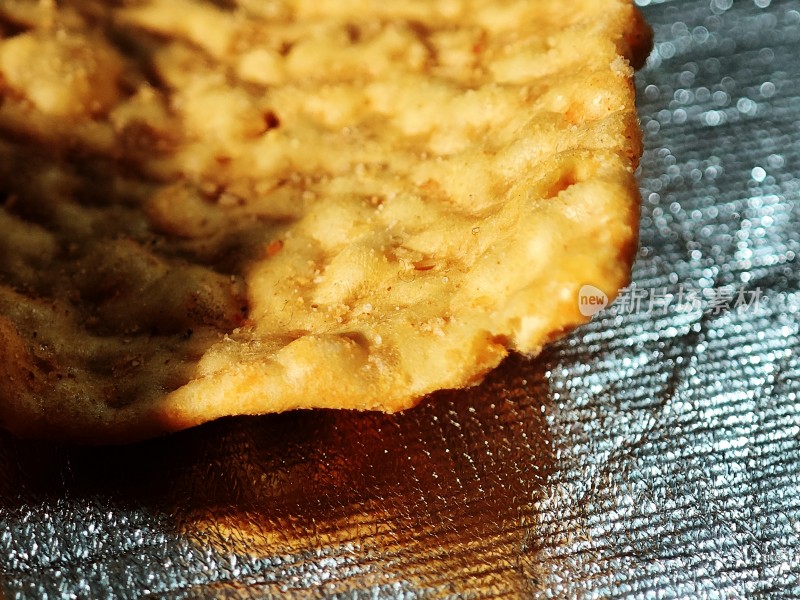 美味的饼干特写