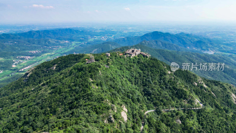 航拍湖北武汉木兰金顶5A景区