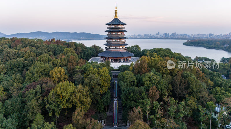 杭州西湖雷峰塔景区