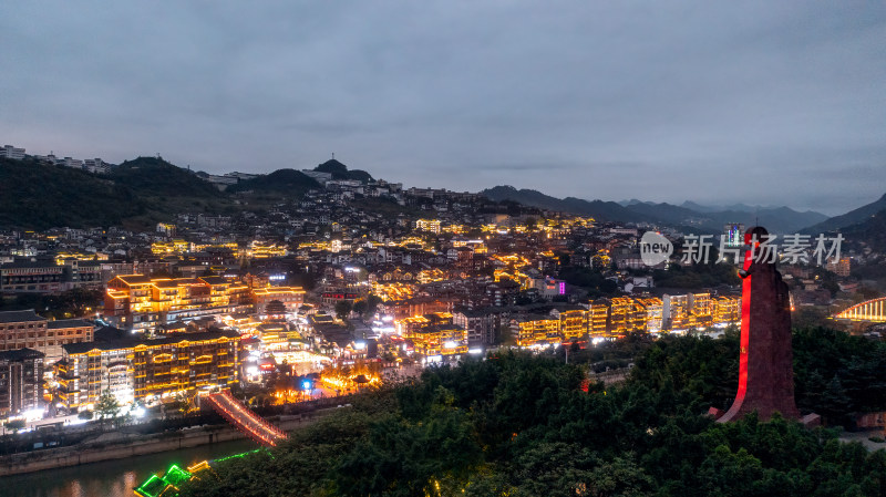 贵州仁怀茅台镇夜景