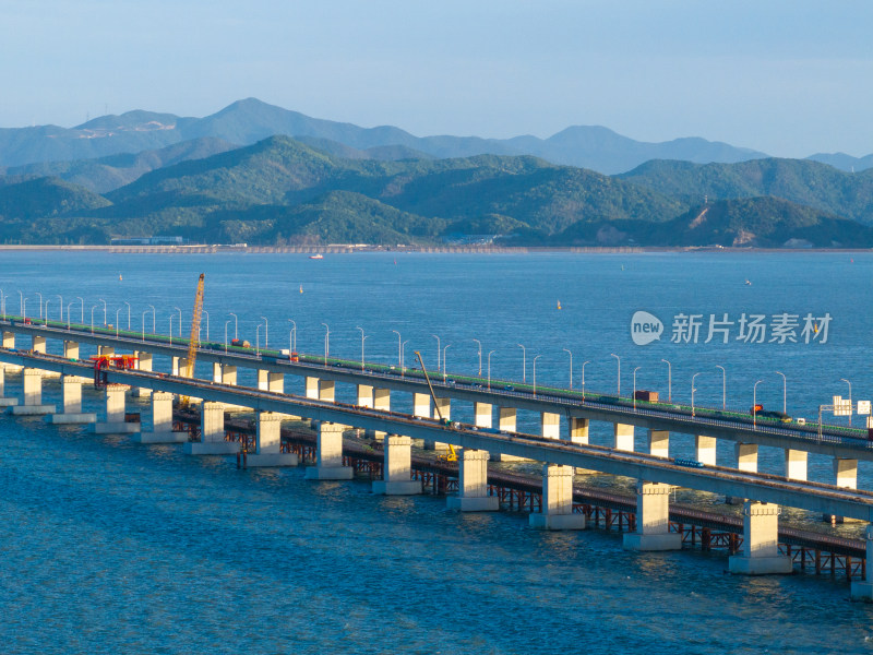 宁波象山港横山码头航拍景色