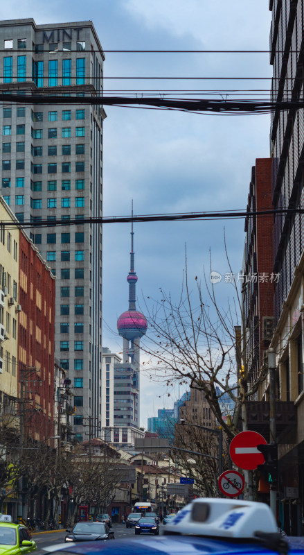 中国上海老城区街景