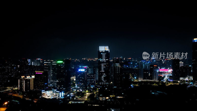 福州闽江北岸中央商务区照片福州cbd夜景