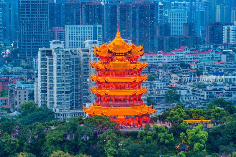 武汉黄鹤楼夜景