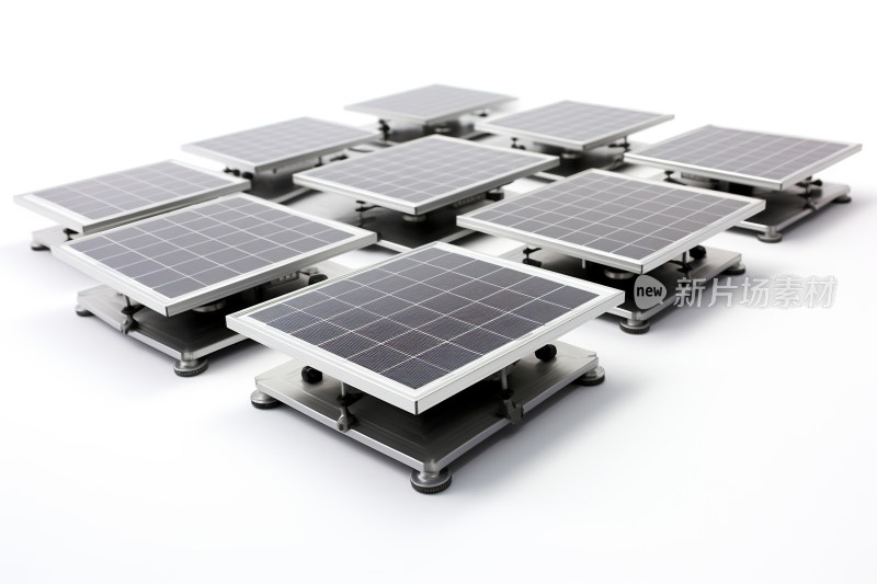 光伏发电大片的光伏板新能源太阳能产业