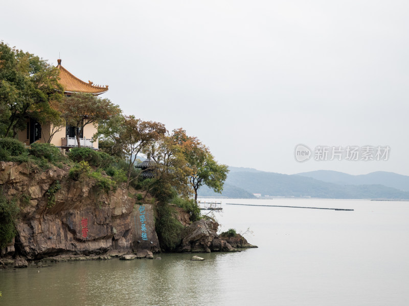 冬季，无锡鼋头渚太湖风光