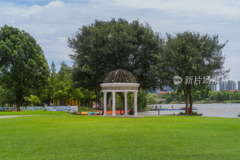 湖州西山漾湿地公园（丝绸小镇）景区风光