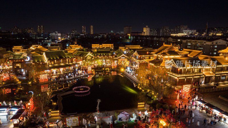 洛阳洛邑古城夜景