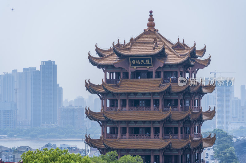 武汉武昌区黄鹤楼公园风景