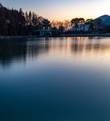 无锡长广溪石塘桥景点景观