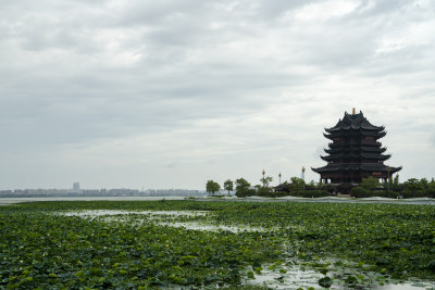 苏州阳澄湖重元寺水月观音古建筑