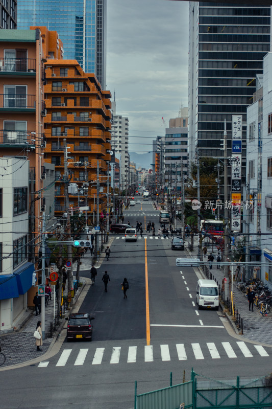 日本 街头 繁忙 行人 城市