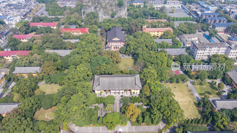 桂林独秀峰王府5A景区航拍