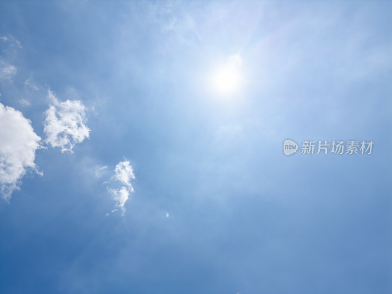 无人机高空航拍的天空