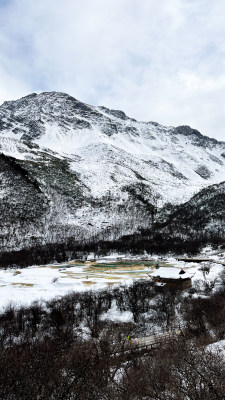 四川黄龙景区的冬天