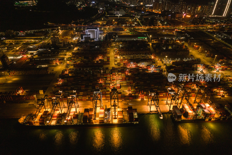 深圳盐田港夜景