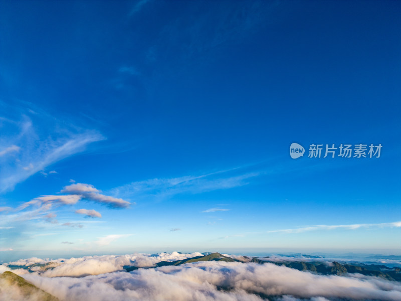 祖国大好河山云海云雾缭绕航拍