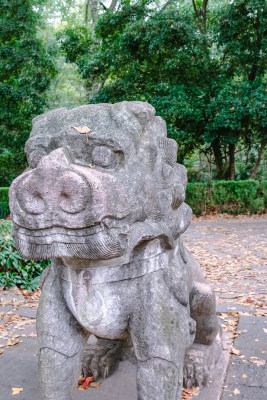 南京钟山风景名胜区明孝陵中的雕塑