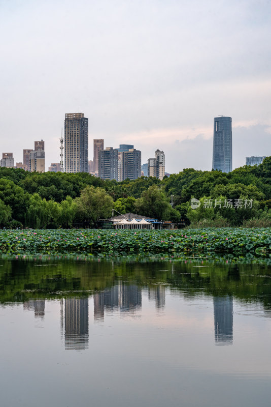 武汉东湖风景区东湖听涛湖泊水域游船