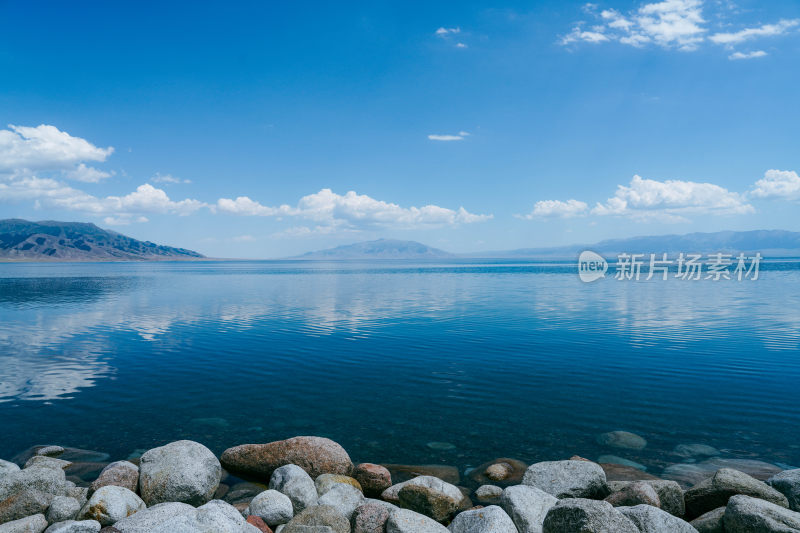新疆内蒙湖泊湖水山脉自然风光