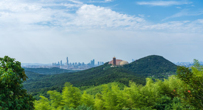 南京牛首山文化旅游区日景风光