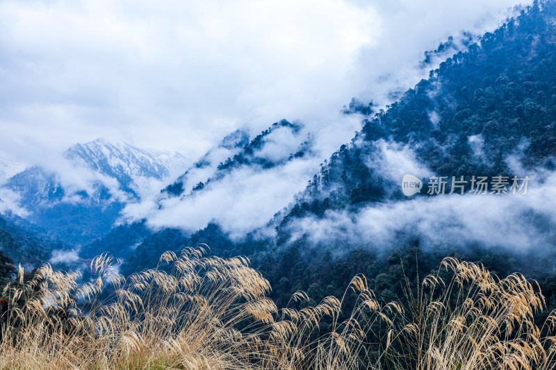 中国西南部山区风光