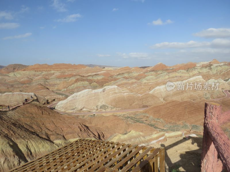 甘肃张掖七彩丹霞风景区旅游风光