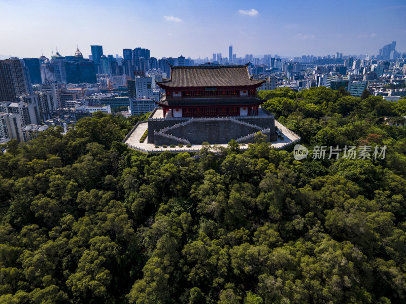 福建福州镇海楼航拍摄影图