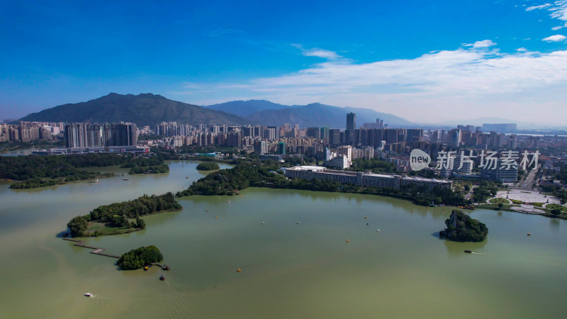 广东肇庆城市建设航拍