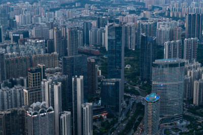 俯瞰广州城市全景