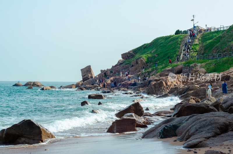 青岛燕儿岛海岸风光