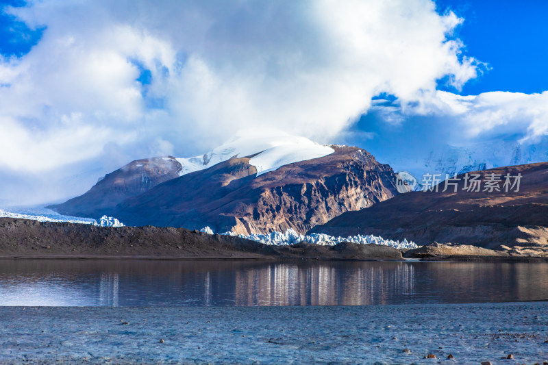 西藏喜马拉雅山脉冰川雪山