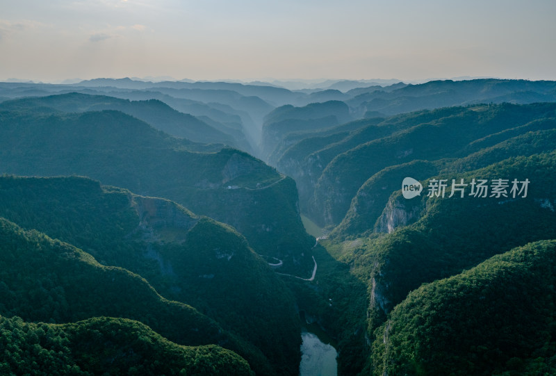 贵州毕节小天桥航拍