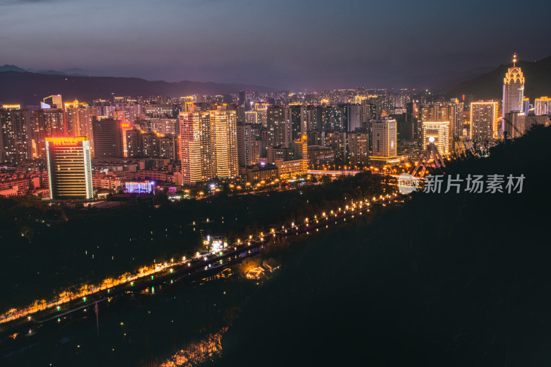 西宁城市夜景