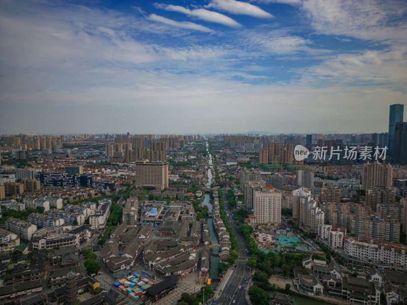 航拍江苏无锡城市建设无锡大景