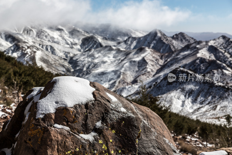 摩洛哥的阿特拉斯雪山