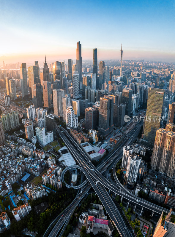 广州地标建筑风光航拍